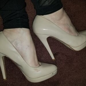 ALDO nude platform heel size 37  6.5
